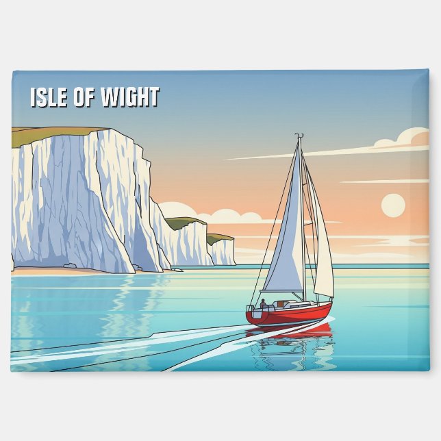 Aimant Île de Wight Angleterre Voyage (Recto)