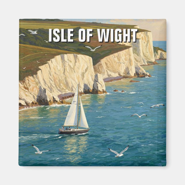 Aimant Île de Wight Angleterre Voyage (Devant)