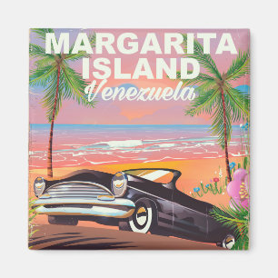 Aimant Île Margarita - affiche de voyage du Venezuela