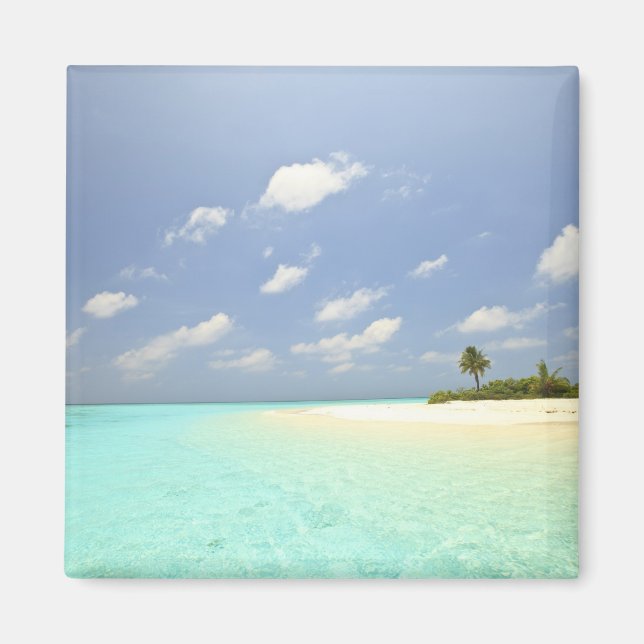 Aimant Île Mathidhoo, inhabitée, Nord Huvadhoo 3 (Devant)