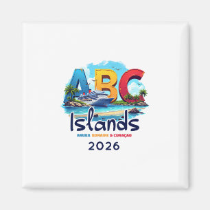 Aimant Îles ABC Aru Bonaire Curacao Croisière Vacances 20