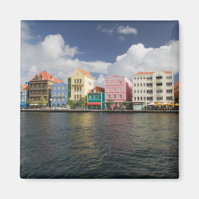 Aimant Îles ABC, CURAÇAO, Willemstad: Front de mer (Devant)