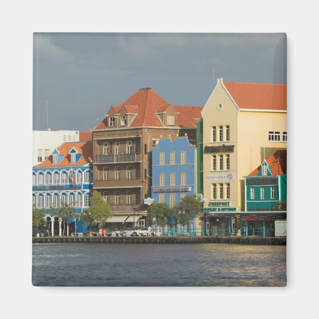 Aimant Îles ABC, CURAÇAO, Willemstad : Front de mer 2 (Devant)
