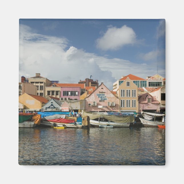 Aimant Îles ABC, CURAÇAO, Willemstad : Punda, (Devant)
