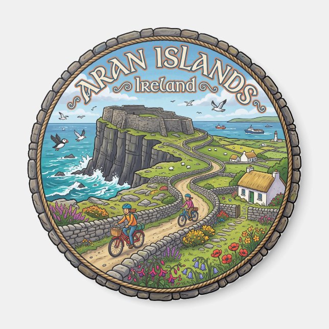 Aimant Îles d'Aran Irlande (Devant)
