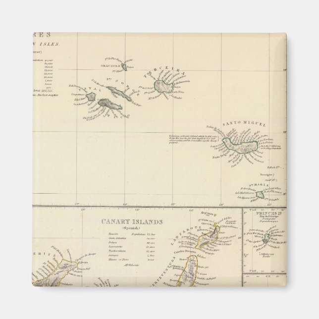 Aimant Îles de l'Atlantique (Devant)