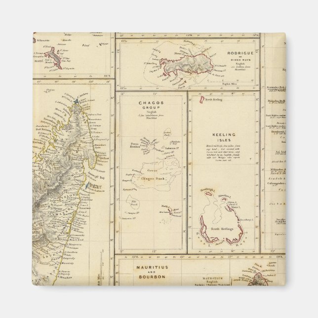 Aimant Îles de l'Océan Indien (Devant)