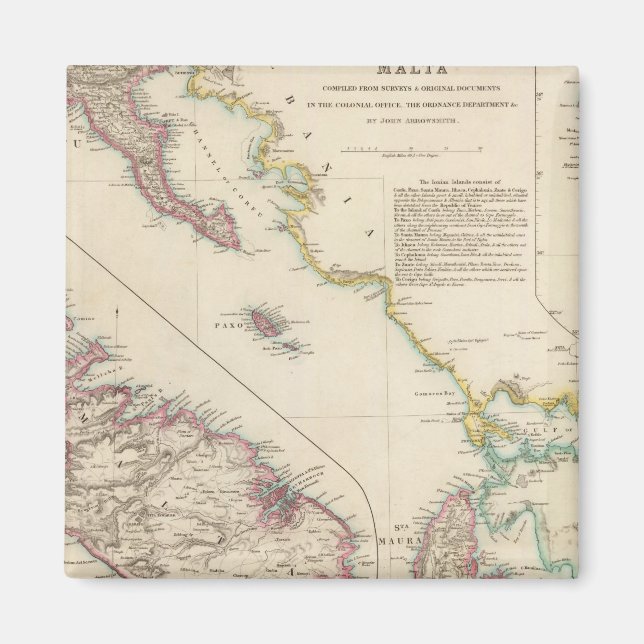 Aimant Îles Ioniennes et Malte (Devant)