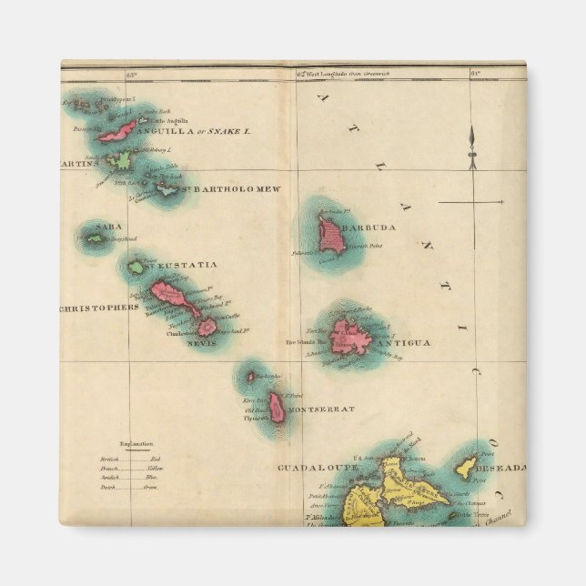 Aimant Îles Leeward (Devant)