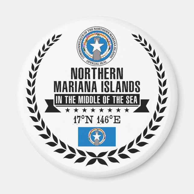 Aimant Îles Mariannes du Nord (Devant)