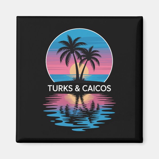 Aimant Îles Turques-et-Caïques  (Devant)