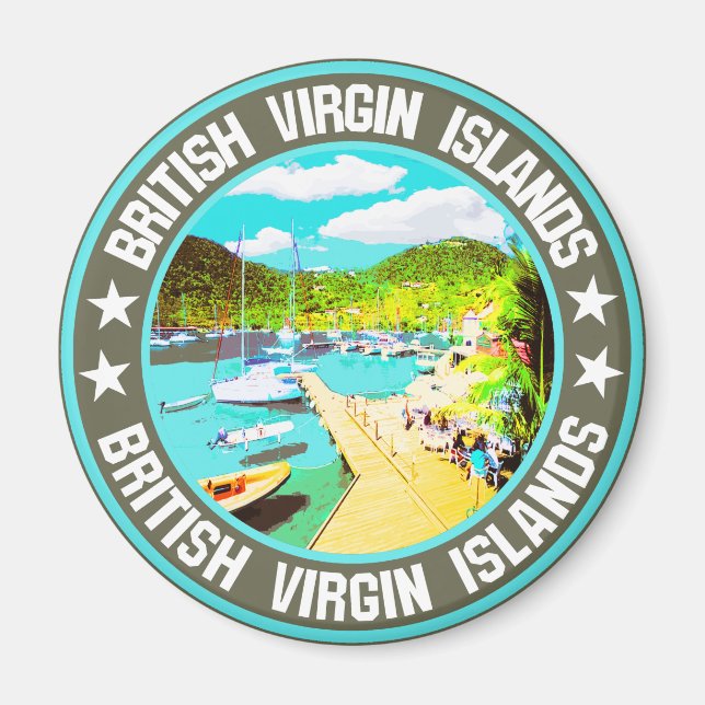 Aimant Îles Vierges britanniques (Devant)
