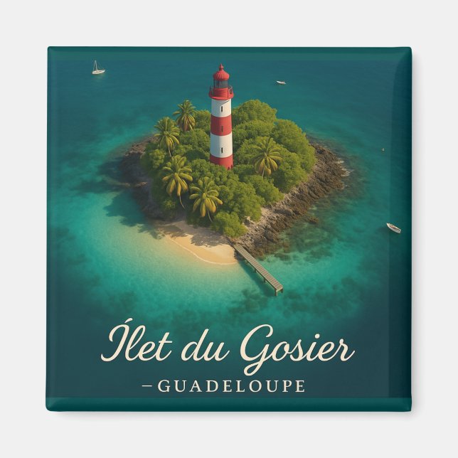 Aimant Îlet du Gosier Guadeloupe  (Devant)