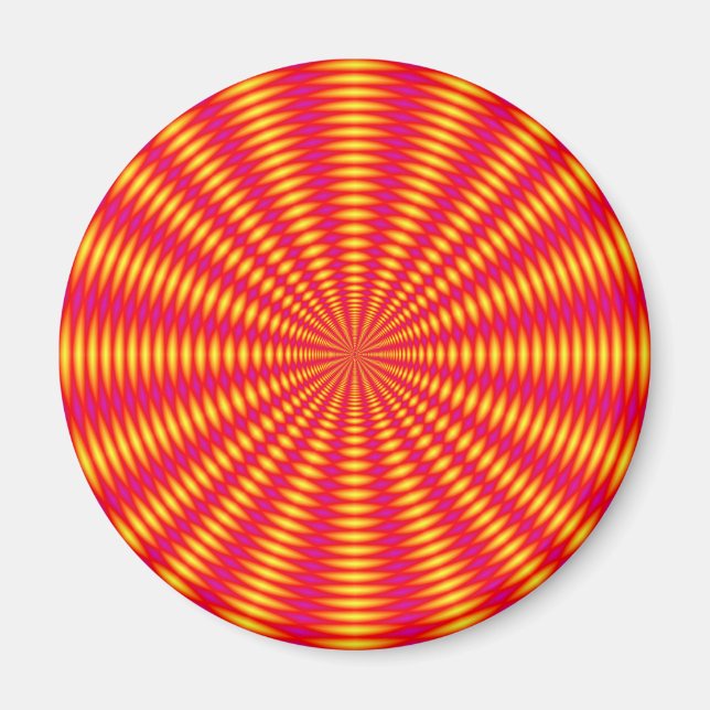 Aimant Illusion optique design abstrait. (Devant)