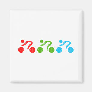 Aimant Illustrateur moto amusant