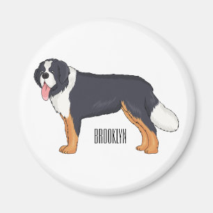 Aimant Illustration bernoise d'un chien de montagne