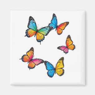 Aimant Illustration colorée de papillon