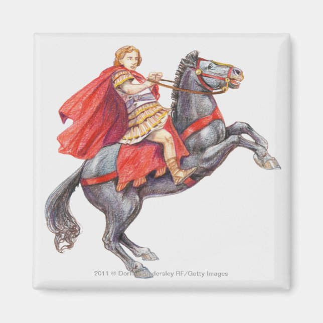Aimant Illustration d'Alexandre le Grand (Devant)