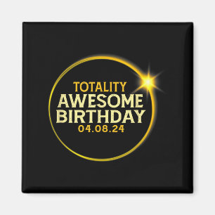 Aimant Illustration d'anniversaire d'éclipse solaire tota
