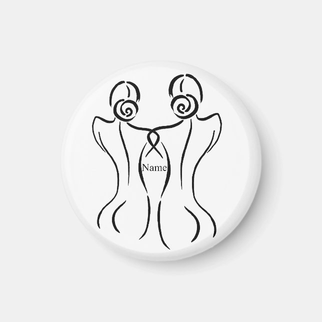 Aimant Illustration d'art féminin Thunder_Cove (Devant)