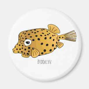 Aimant Illustration de boxfish jaune