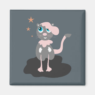 Aimant Illustration de chat pour enfants, mignon kitty de