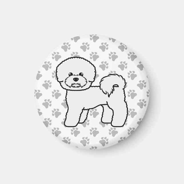 Aimant Illustration de chien de dessin animé mignon Bicho (Devant)