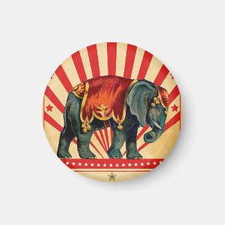 Aimant Illustration de cirque vintage Art Antique
