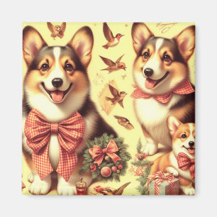 Aimant Illustration de Corgi Corgi gallois mignon