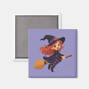 Aimant Illustration de dessin animé d'Halloween d'une sor