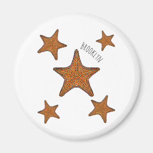 Aimant Illustration de dessin de Starfish