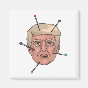 Aimant Illustration de Donald Trump Voodoo Doll Pin
