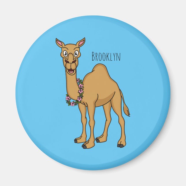 Aimant Illustration de dromadaire (Devant)