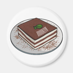 Aimant Illustration de gâteau de Tiramisu