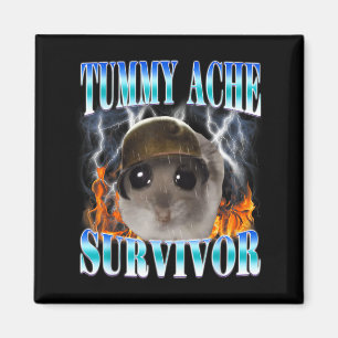Aimant Illustration de hamster mème survivant de mal de v