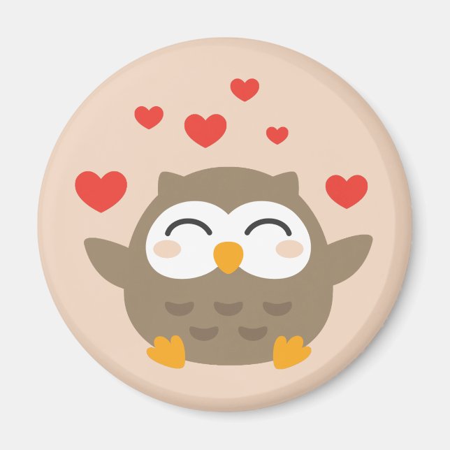 Aimant Illustration de I Owl You (Devant)