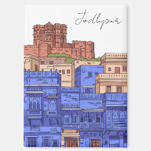 Aimant Illustration de Jodhpur en Inde
