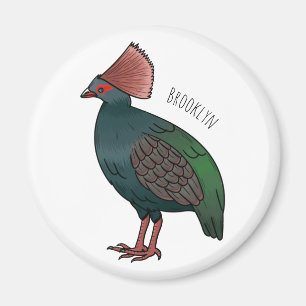 Aimant Illustration de la caricature d'oiseau perdrix en 
