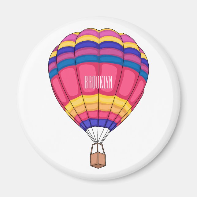 Aimant Illustration de la montgolfière (Devant)