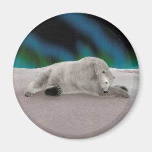 Aimant Illustration de la nature arctique de l'ours polai