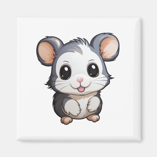 Aimant Illustration de la souris de dessin (Devant)