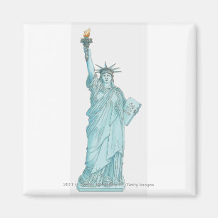 Aimant Illustration de la statue de la liberté