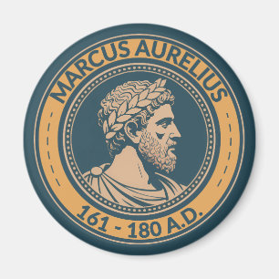 Aimant Illustration de l'empereur romain Marc Aurèle Badg