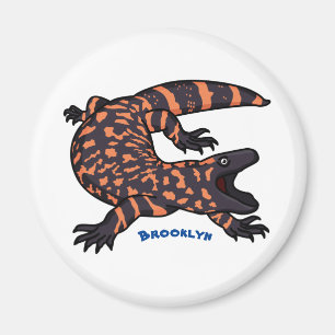 Aimant Illustration de lézard géant affamé