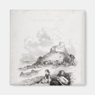 Aimant Illustration de page de titre de 'David