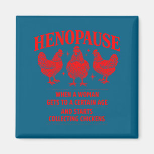 Aimant Illustration de poulailler humouristique de poule