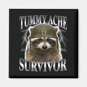 Aimant Illustration de Raton Laveur Survivant de Mal de V