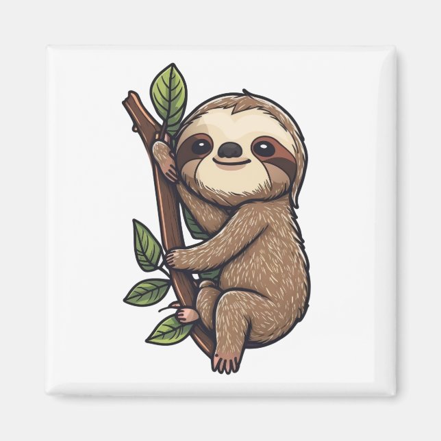 Aimant Illustration de Sloth (Devant)