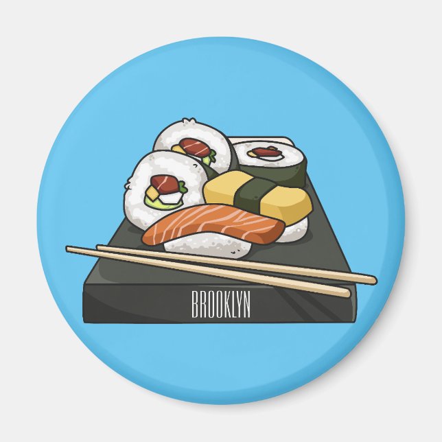 Aimant Illustration de sushi (Devant)