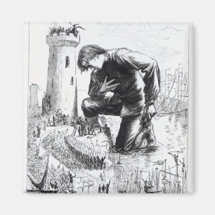 Aimant Illustration des "voyages de Gulliver"